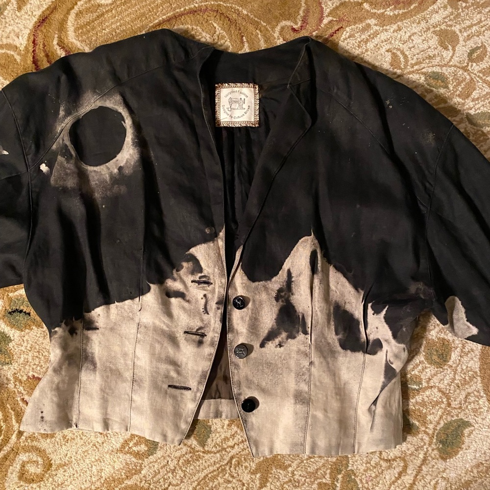 Upcycled Fashion black and white jacket